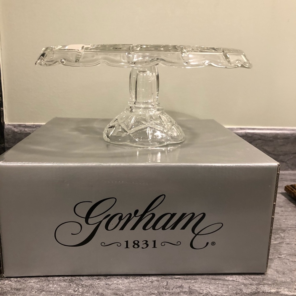 Crystal Cake Plate